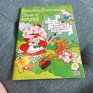 Vintage Strawberry Shortcake Coloring Book: Book Of Mazes (1982)